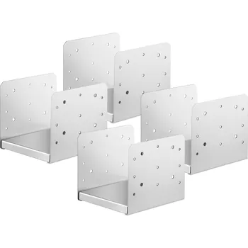 Zábradlí Vevor Nastavitelná kotva na sloup 203.2×203.2 mm, vnitřní 198×185 mm, nerez