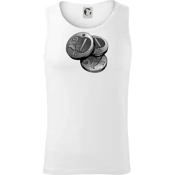 Haléře pro šedesátníka - Tílko pánské Core - L ( Bílá )