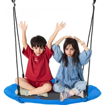 Dětská houpačka Vevor Kulatá houpačka 40 inch, nosnost 750 lbs, 900D oxford, se 2 popruhy