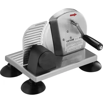 Kráječ na chleba Vevor Ruční kráječ chleba, tloušťka 0-6", nerezový mikrozoubkový nůž, hliník