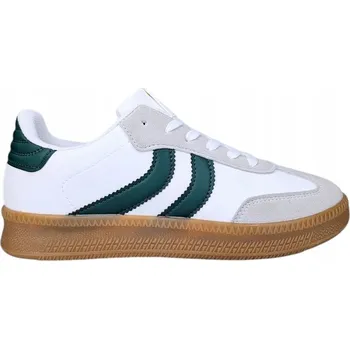 Dámské tenisky Pánské sportovní boty/tenisky kožené bílo-zelené Adidas vel. 43