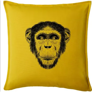 Polštář Opice kresba - Polštář 50x50 - 50x50 - Pouze potah ( Žlutá )