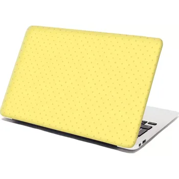 samolepka Sablio Samolepka na notebook Červené kroužky na žluté - 29x20 cm