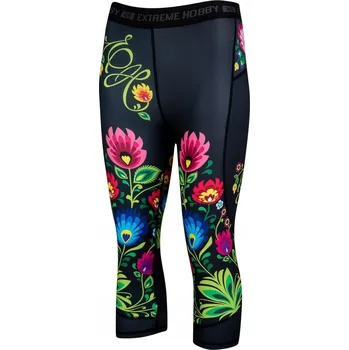Dámské legíny Dámské sportovní legíny Extreme Hobby FOLK 3/4 S
