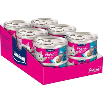 Krmivo pro kočku Mokré krmivo pro kočky VITAKRAFT CAT POESIE Mousse losos 12x85g