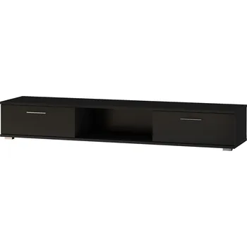 Televizní stolek RTV stolek ARIDEA BM 176, černá mat/černá mat