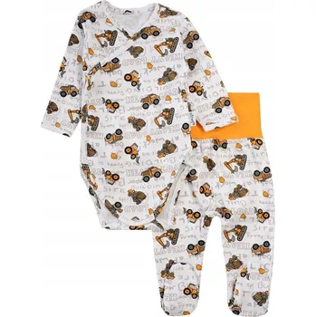 Kojenecká souprava BODY A POLODUPAČKY S MOTIVEM BAGRŮ, SOUPRAVA PRO MIMINKA NICOL 56 KB26