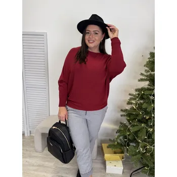Dámský svetr Svetr se spadlými rukávy Tammi Barva: Červená, Velikost: UNI (M-XXL)