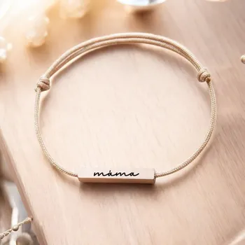 Náramek Ahome CZ Elegantní náramek - Máma Vyberte barvu: Rose gold