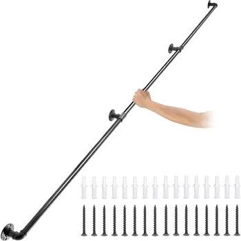 Zábradlí Vevor Zábradlí na schody 274.3 cm, nosnost 199.6 kg, z uhlíkové oceli