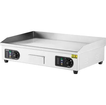Zahrada Vevor Elektrická grilovací deska 4400W 122-572℉ 28.74×15.75×0.39in nerez