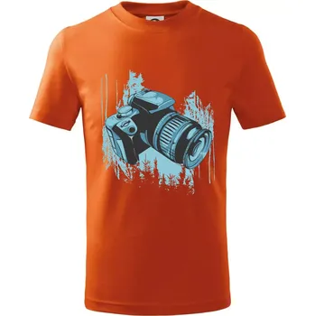 Chlapecké tričko Zrcadlovka v přírodě - Tričko dětské bavlněné - 98 cm / 2 roky ( Oranžová )