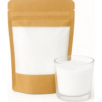 Svíčka Sypaná svíčka BÍLÁ 250g + knoty
