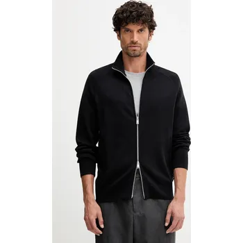 Dámský svetr Kardigan s příměsí vlny BOSS H-Idino černá barva, 50543150 99X, vel. S