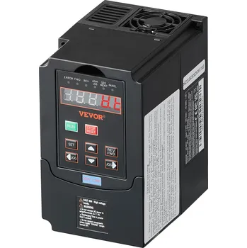 Měnič napětí Vevor Měnitel frekvence 1,5 kW (2 HP), 7,5 A, 220 V vstup/výstup 0–400 Hz