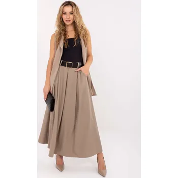 Dámská sukně Béžová skládaná viskózová sukně IT-SD-19720.17P-beige Velikost: ONE SIZE