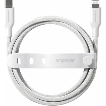 Datový kabel PanzerGlass empower 60W USB-C to Lightning USB 2.0 1.2m white
