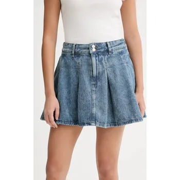 Dámská sukně Bavlněná sukně Tommy Jeans DW0DW21992 modrá 55J, vel. 26