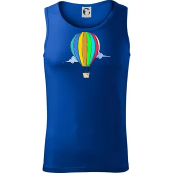 Pánská móda Horkovzdušný balon v oblacích - Tílko pánské Core - S ( Královská modrá )
