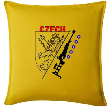 Polštář Biathlon - Czech Lion - Polštář 50x50 - 50x50 - Pouze potah ( Žlutá )