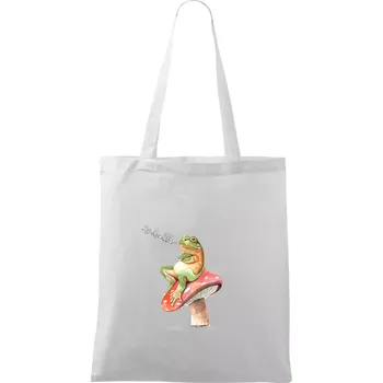 Nákupní taška To chce klid žába - Taška bavlněná - 42 x 38 cm ( Bílá )