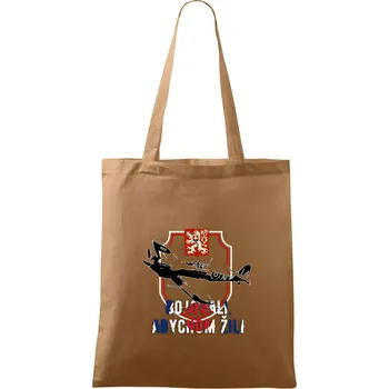 Nákupní taška ERB bojovali, abychom žili - Taška bavlněná - 42 x 38 cm ( Cappuccino )