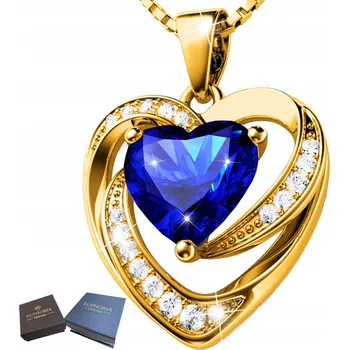 Přívěsek Pozlacený Řetízek s Přívěsek , Stříbro 925, srdce, Zirkony