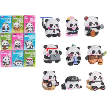 ostatní stavebnice RKToys Stavebnice Pandy v různých pozicích