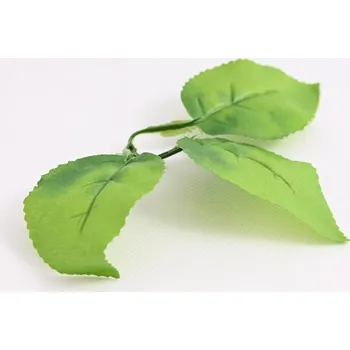 umělá květina Listy růže 10 cm světle zelená