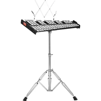 Vevor Glockenspiel (xylofon) 32 tónů s hůlkami, stojanem a pouzdrem