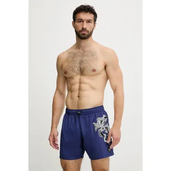 Plavkové šortky Philipp Plein tmavomodrá barva, PM25MBM01 59X, vel. XL