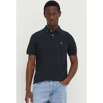Pánské tričko Bavlněné polo tričko Marc O'Polo tmavomodrá barva, B21223053092 59X, vel. XXL