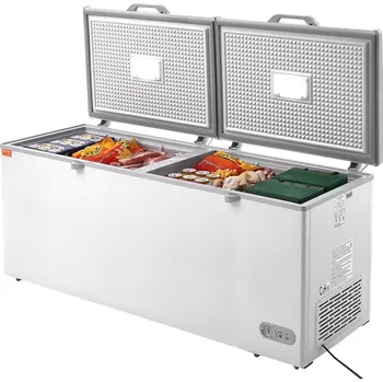 Mraznička Vevor Truhlicový mrazák 19.8 cu.ft / 561 L, 4 koše, led, 7 úrovní, kolesá