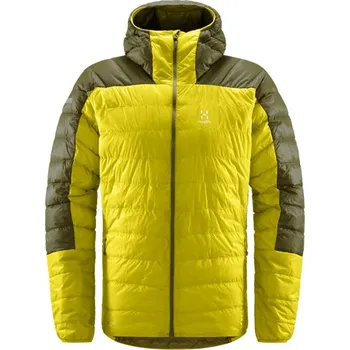 Pánská péřová bunda Haglöfs L.I.M Down Hood - zelená Velikost: XXL