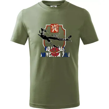 Chlapecké oblečení ERB bojovali, abychom žili - Tričko dětské bavlněné - 122 cm/6 let ( Khaki )