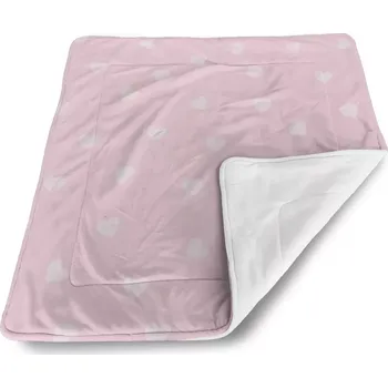 deka Sablio Deka pro miminko Růžová srdíčka - 90x120 cm
