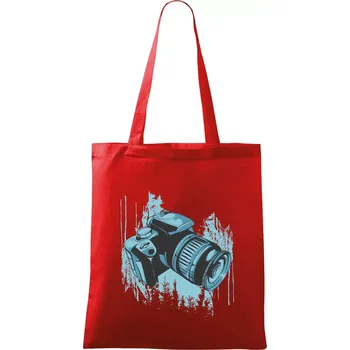 Zrcadlovka v přírodě - Taška bavlněná - 42 x 38 cm ( Červená )