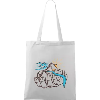 Hory jako na dlani - Taška bavlněná - 42 x 38 cm ( Bílá )