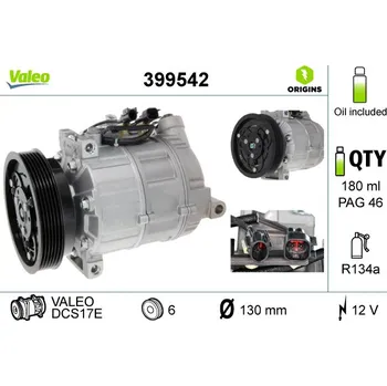 Kompresor klimatizace Kompresor klimatizace VALEO 399542