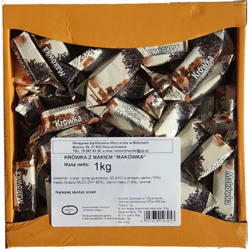 Bonbon BONBÓN KRÓWKA BONBÓNY KRÓWKI MAKOVÉ 100 G BIDZINY PŘÍRODNÍ TAŽNÁ POCHOUTKA