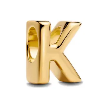 Korálek Prosperk Korálek na náramek písmeno K zlatý