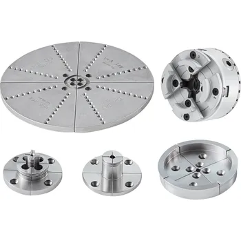 Sklíčidlo Vevor Sklíčidlo soustruhu 4-čelistové 9,5 cm samosředicí 5 sad čelistí