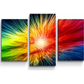 Obraz Sablio Obraz - 3-dílný Barevná exploze - 75x50 cm