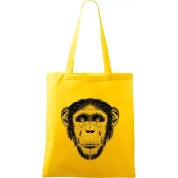 Opice kresba - Taška bavlněná - 42 x 38 cm ( Žlutá )
