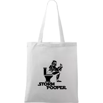 Nákupní taška SW - Storm pooper - Taška bavlněná - 42 x 38 cm ( Bílá )