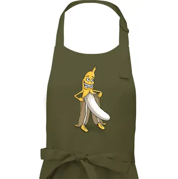 Kuchyňská zástěra Úchylný banán (Hana-creative) - Dámská zástěra na vaření - Univerzální velikost ( Khaki )