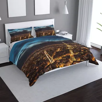 Povlečení Sablio Povlečení Noční Paříž - 140x200 / 90x70