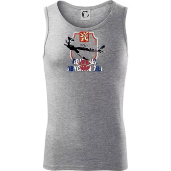 ERB bojovali, abychom žili - Tílko pánské Core - S ( Tmavě šedý melír )