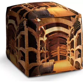 Taburet Sablio Taburet Cube Vinný sklep: 40x40x40 cm