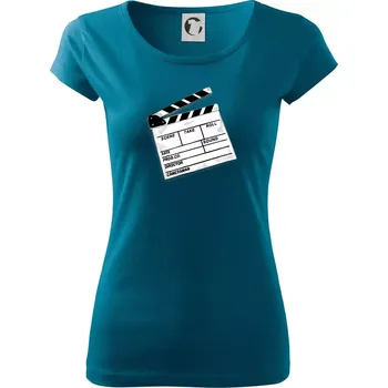Dámské tričko Filmová klapka - Dámské triko Pure - 3XL ( Petrolejová )